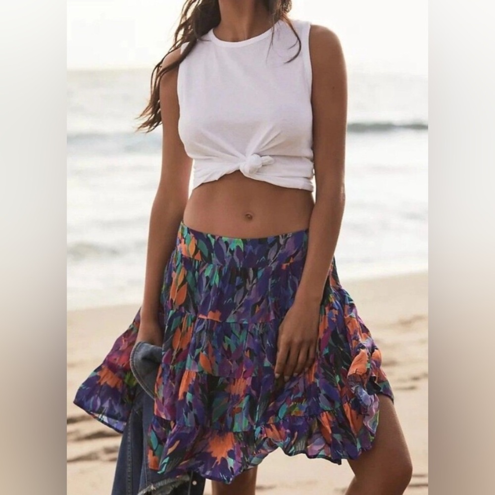 Anthropologie Featuring Danielle Duer Multicolor A-Line Skirt